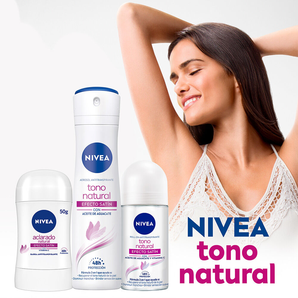 Desodorante Aclarante Nivea Tono Natural Efecto Satín Stick 50 g