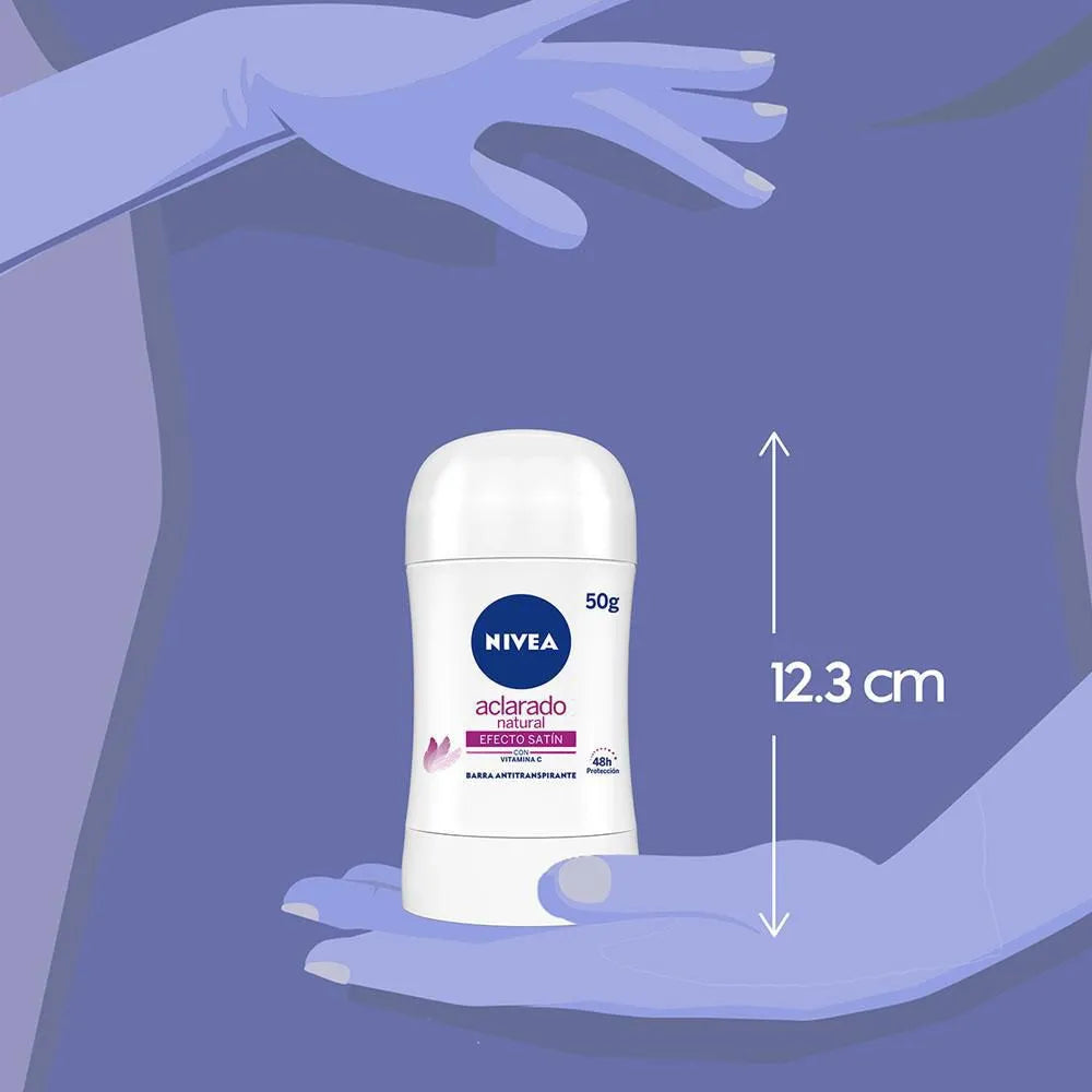 Desodorante Aclarante Nivea Tono Natural Efecto Satín Stick 50 g