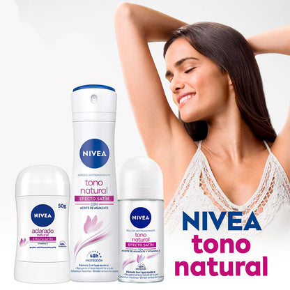 Desodorante Aclarante Nivea Tono Natural Efecto Satín Stick 50 g